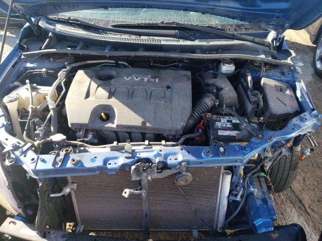 2T1BU4EE3AC475917 - 2010 TOYOTA COROLLA BASE BLUE photo 11