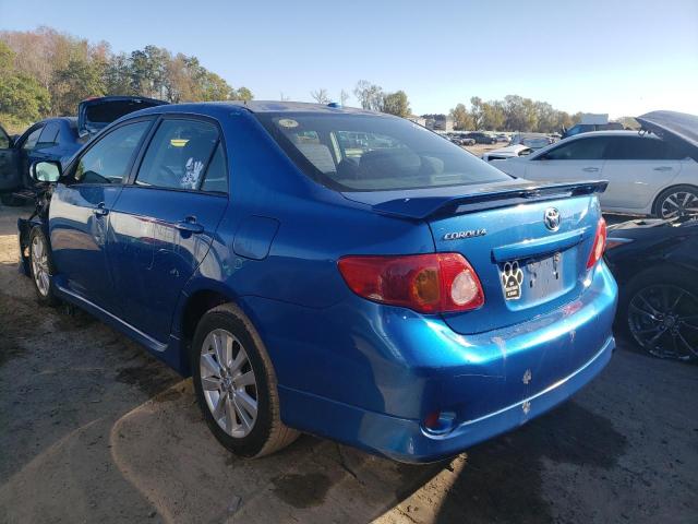 2T1BU4EE3AC475917 - 2010 TOYOTA COROLLA BASE BLUE photo 2