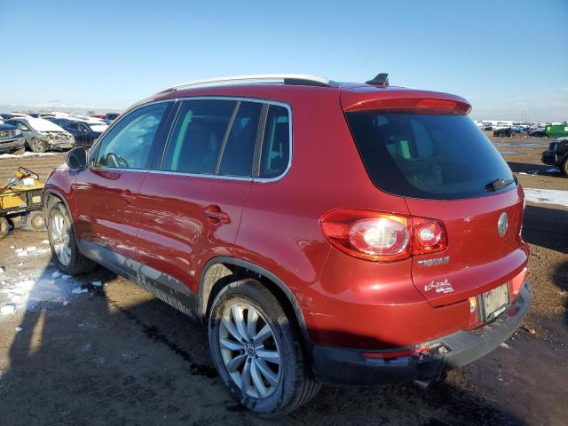 WVGBV7AX1BW001779 - 2011 VOLKSWAGEN TIGUAN S BURGUNDY photo 2