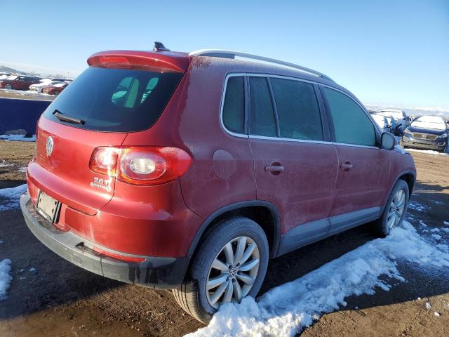 WVGBV7AX1BW001779 - 2011 VOLKSWAGEN TIGUAN S BURGUNDY photo 3