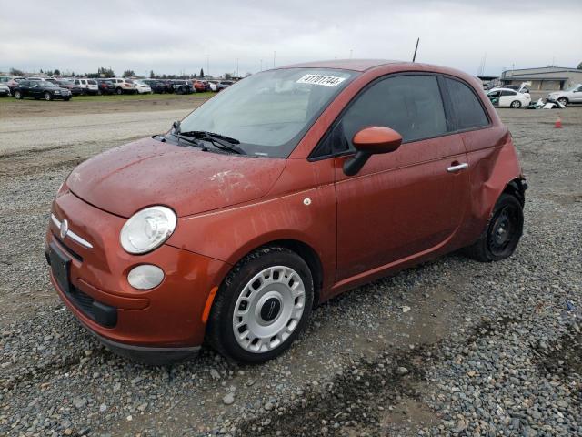 3C3CFFAR0DT561341 - 2013 FIAT 500 POP ORANGE photo 1