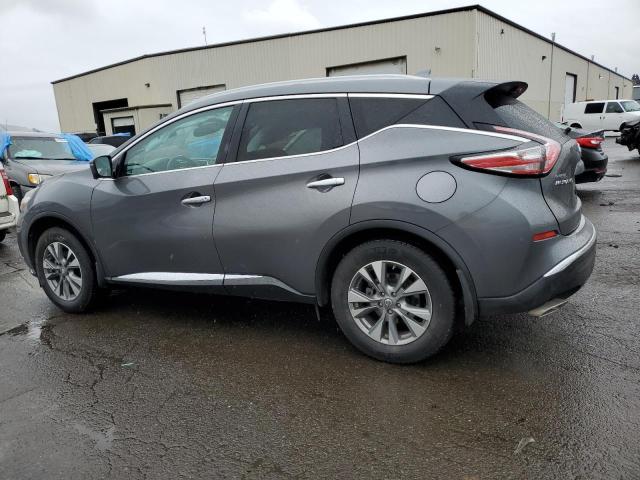 5N1AZ2MH0JN203590 - 2018 NISSAN MURANO S GRAY photo 2