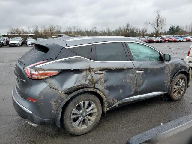 5N1AZ2MH0JN203590 - 2018 NISSAN MURANO S GRAY photo 3