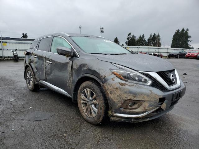 5N1AZ2MH0JN203590 - 2018 NISSAN MURANO S GRAY photo 4