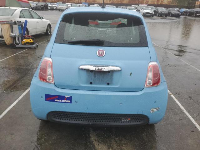 3C3CFFGE6GT209759 - 2016 FIAT 500 ELECTRIC BLUE photo 6