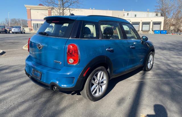 WMWZC5C51CWM12140 - 2012 MINI COOPER S COUNTRYMAN BLUE photo 4