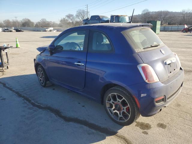 3C3CFFBR9DT515036 - 2013 FIAT 500 SPORT BLUE photo 2