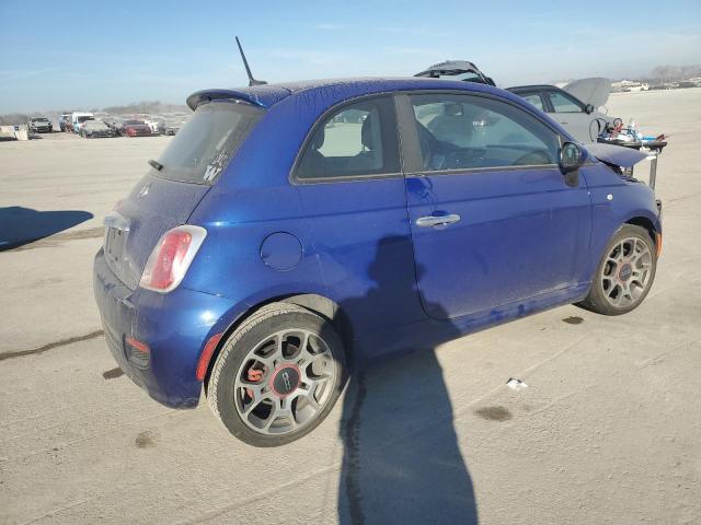 3C3CFFBR9DT515036 - 2013 FIAT 500 SPORT BLUE photo 3