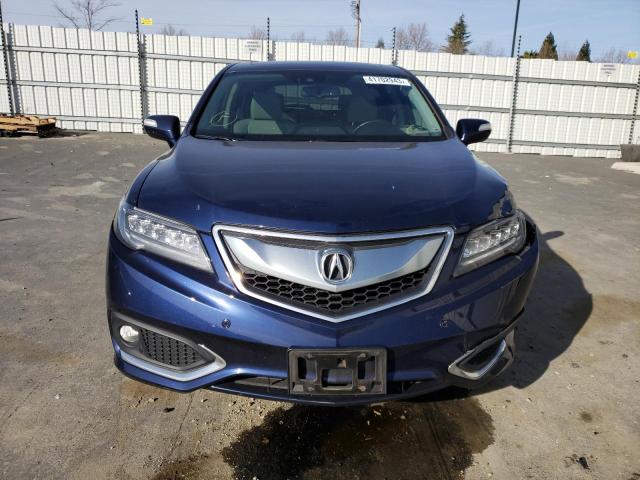 5J8TB4H76HL006493 - 2017 ACURA RDX ADVANCE BLUE photo 5