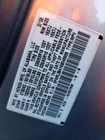 5FNRL38418B043959 - 2008 HONDA ODYSSEY EX BLUE photo 14