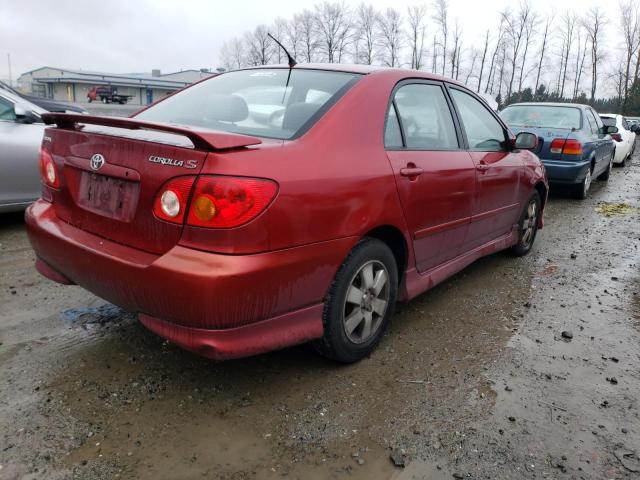 1NXBR32EX4Z249991 - 2004 TOYOTA COROLLA CE RED photo 3