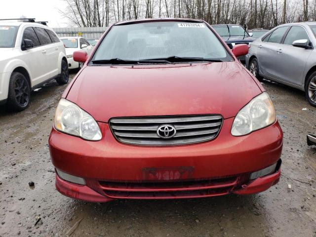 1NXBR32EX4Z249991 - 2004 TOYOTA COROLLA CE RED photo 5