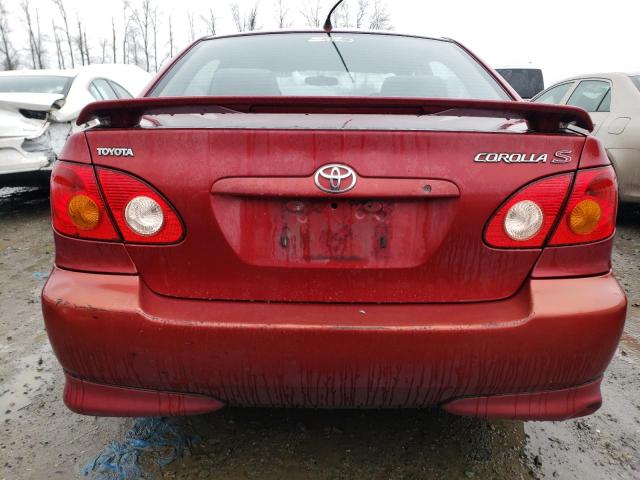 1NXBR32EX4Z249991 - 2004 TOYOTA COROLLA CE RED photo 6