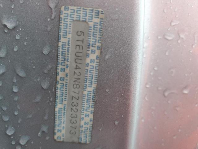 5TEUU42N87Z323373 - 2007 TOYOTA TACOMA ACCESS CAB ვერცხლისფერი ფოტო 14