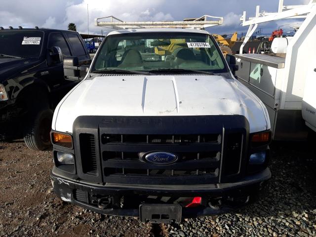 1FTNF20548EA67162 - 2008 FORD F250 SUPER DUTY WHITE photo 5