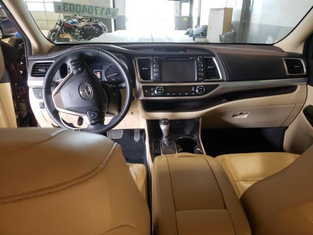 5TDKKRFH6FS115955 - 2015 TOYOTA HIGHLANDER XLE BURGUNDY photo 8