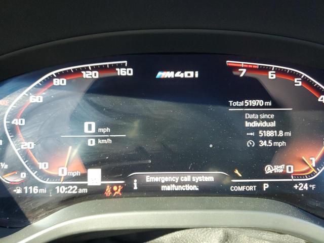 5UX2V5C00M9E71264 - 2021 BMW X4 XDRIVEM40I WHITE photo 9