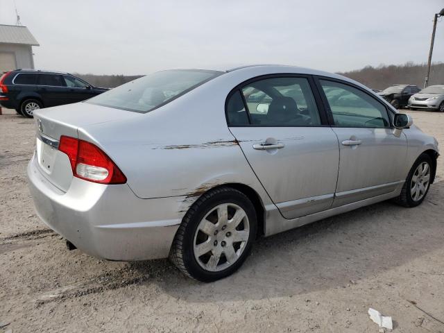 2HGFA1F51BH529098 - 2011 HONDA CIVIC LX SILVER photo 3