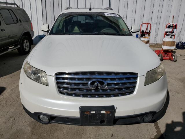 JNRAS08W95X213373 - 2005 INFINITI FX35 WHITE photo 5