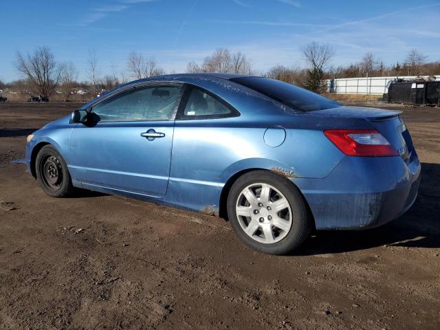 2HGFG12646H515621 - 2006 HONDA CIVIC LX BLUE photo 2