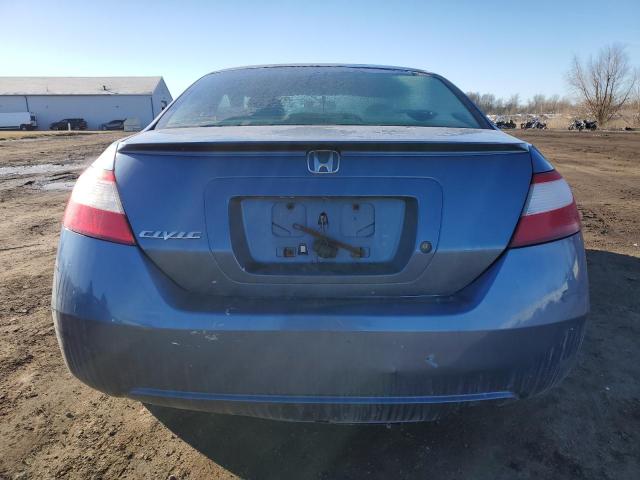 2HGFG12646H515621 - 2006 HONDA CIVIC LX BLUE photo 6