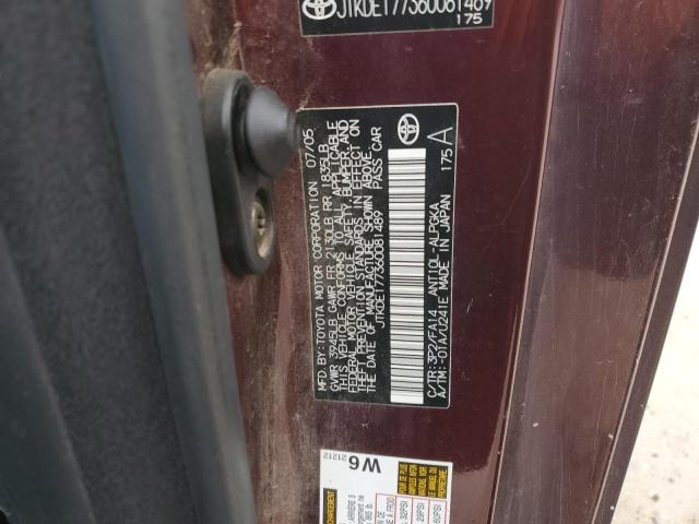 JTKDE177360081489 - 2006 TOYOTA SCION TC 勃艮第红 照片 12