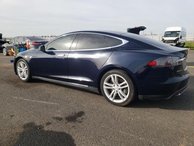 5YJSA1S16EFP50559 - 2014 TESLA MODEL S Կապույտ լուսանկար 2