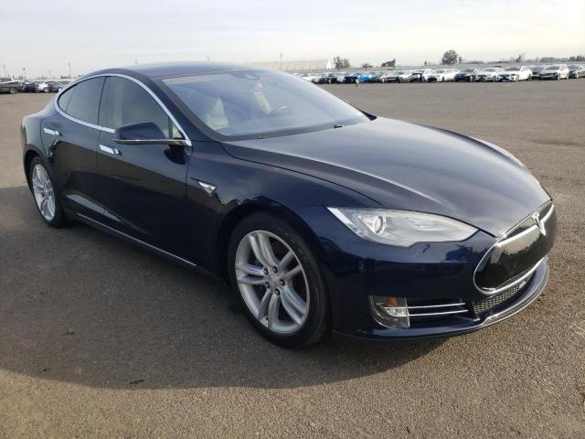 5YJSA1S16EFP50559 - 2014 TESLA MODEL S Կապույտ լուսանկար 4
