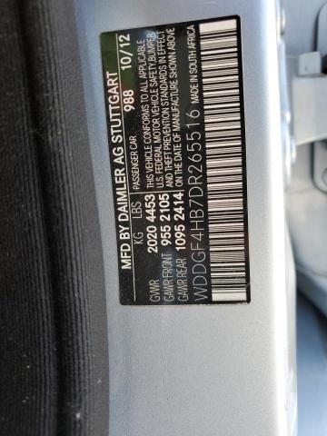 WDDGF4HB7DR265516 - 2013 MERCEDES-BENZ C 250 SILVER photo 12