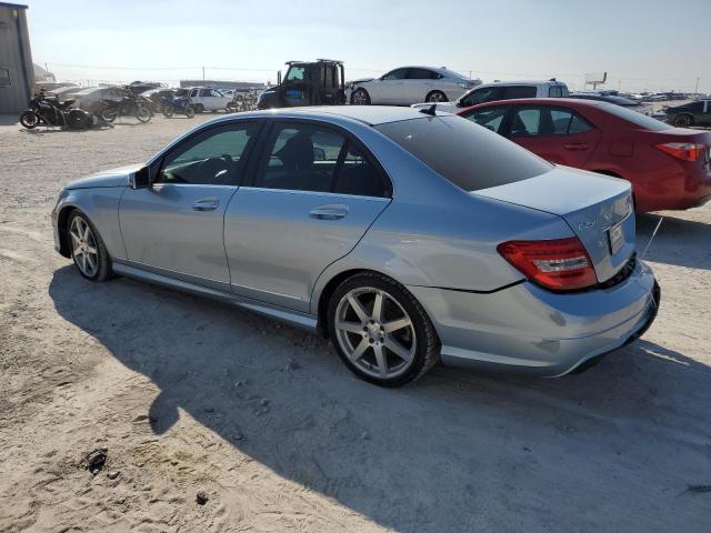 WDDGF4HB7DR265516 - 2013 MERCEDES-BENZ C 250 SILVER photo 2