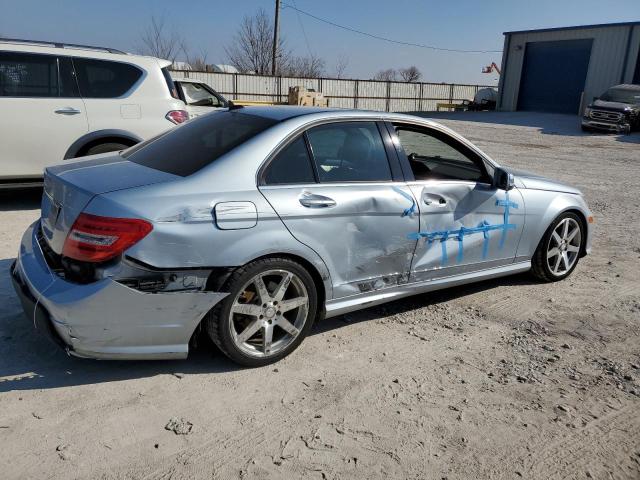 WDDGF4HB7DR265516 - 2013 MERCEDES-BENZ C 250 SILVER photo 3