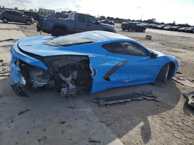 1G1YA2D42N5119843 - 2022 CHEVROLET CORVETTE STINGRAY 1LT BLUE photo 3