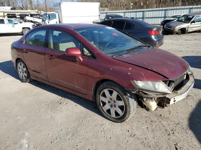 2HGFA1F58AH571380 - 2010 HONDA CIVIC LX MAROON photo 4