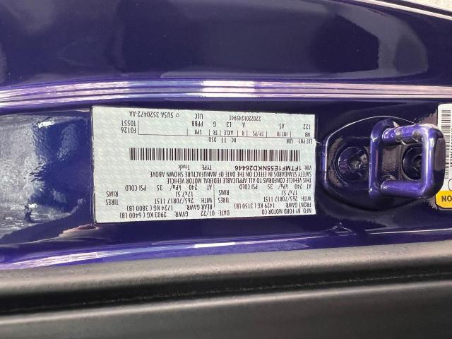 1FTMF1E55NKD26446 - 2022 FORD F150 PURPLE photo 10