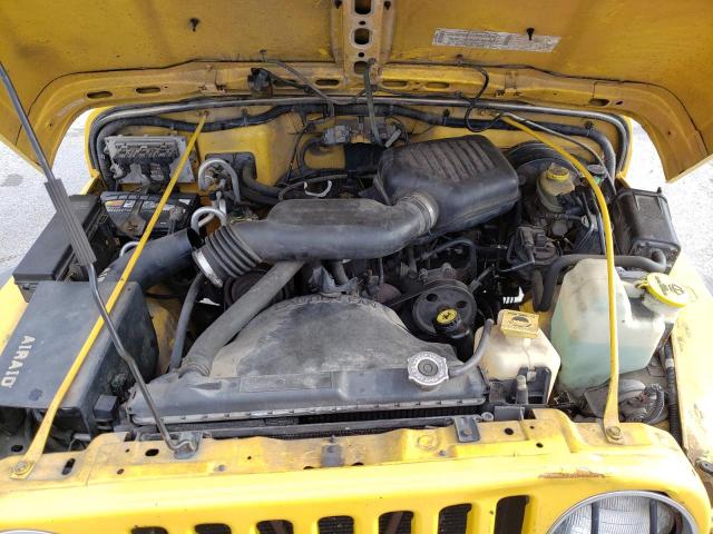 1J4FA29P32P705107 - 2002 JEEP WRANGLER / SE YELLOW photo 12