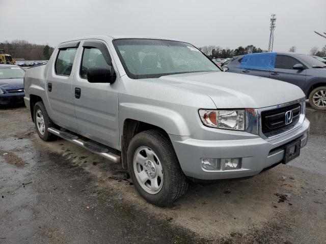 5FPYK1F20AB011229 - 2010 HONDA RIDGELINE RT SILVER photo 4