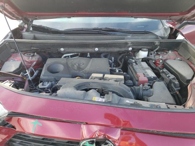 2T3W1RFV1MW155947 - 2021 TOYOTA RAV4 XLE RED photo 12