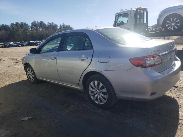 2T1BU4EE4DC087650 - 2013 TOYOTA COROLLA BASE SILVER photo 2