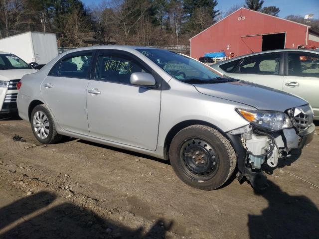 2T1BU4EE4DC087650 - 2013 TOYOTA COROLLA BASE SILVER photo 4