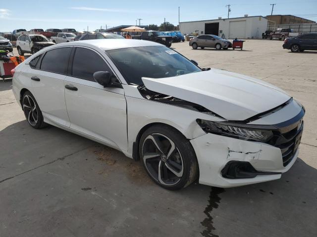 1HGCV1F32MA105369 - 2021 HONDA ACCORD SPORT WHITE photo 4