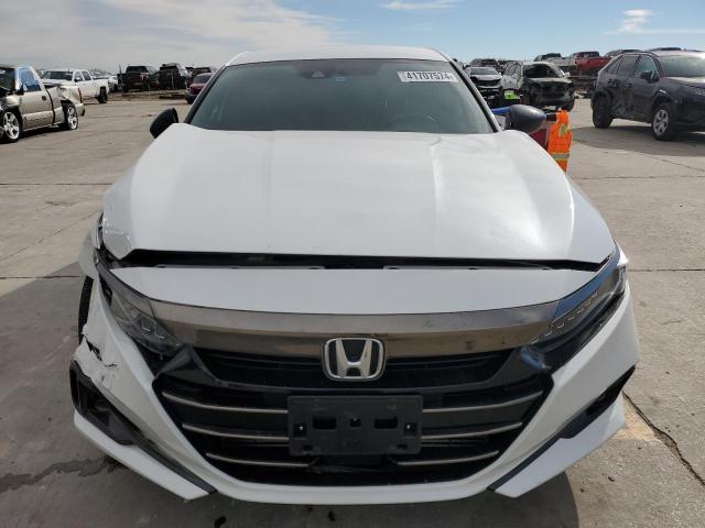 1HGCV1F32MA105369 - 2021 HONDA ACCORD SPORT WHITE photo 5