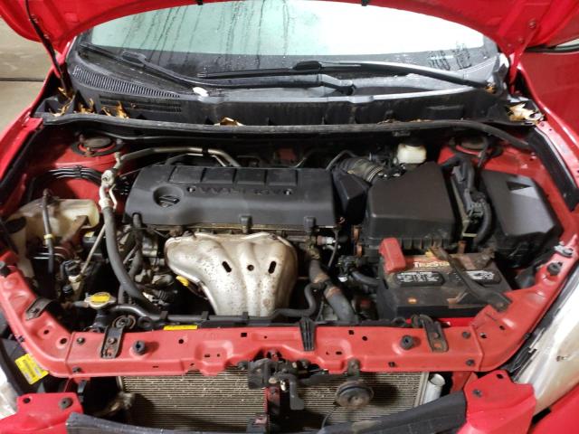 2T1LE40E89C010201 - 2009 TOYOTA COROLLA MA S RED photo 12