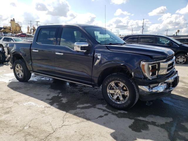 1FTEW1EP7MFA53345 - 2021 FORD F150 SUPERCREW GRAY photo 4