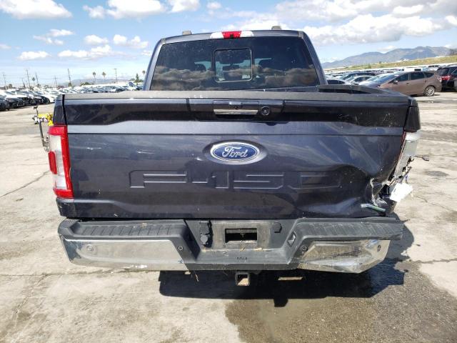 1FTEW1EP7MFA53345 - 2021 FORD F150 SUPERCREW GRAY photo 6