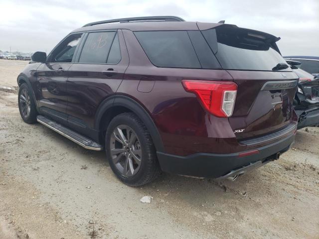 1FMSK7DH8NGA11513 - 2022 FORD EXPLORER XLT MAROON photo 2