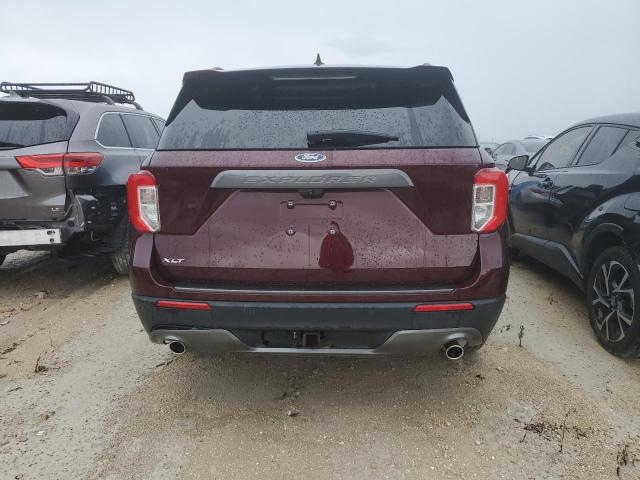 1FMSK7DH8NGA11513 - 2022 FORD EXPLORER XLT MAROON photo 6