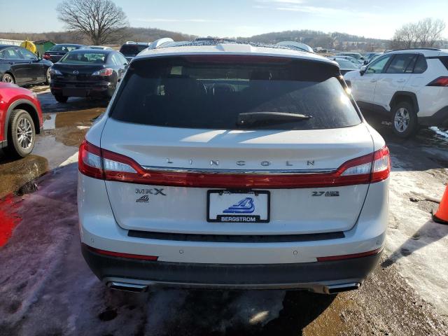 2LMTJ8LP4GBL36728 - 2016 LINCOLN MKX RESERVE WHITE photo 6