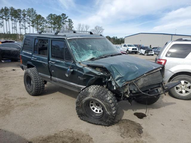 1J4FJ58SXNL250694 - 1992 JEEP CHEROKEE LAREDO GREEN photo 4