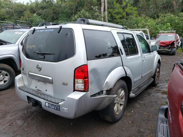 5N1AR18W85C704134 - 2005 NISSAN PATHFINDER LE 银色 照片 3