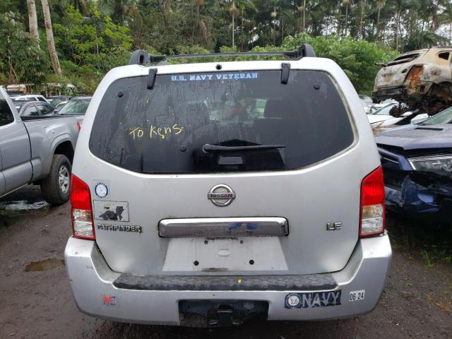 5N1AR18W85C704134 - 2005 NISSAN PATHFINDER LE 银色 照片 6